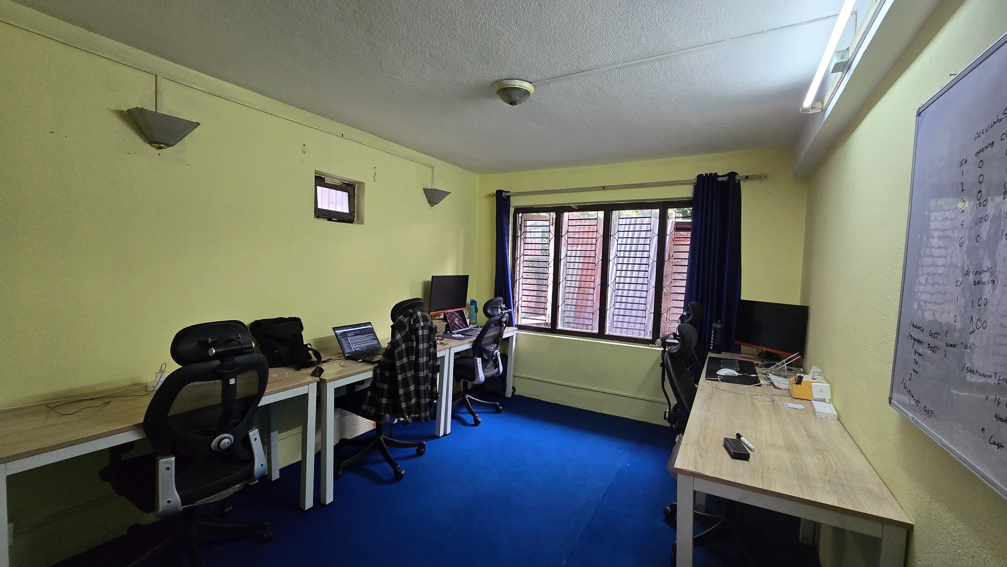 Working space at the third sources